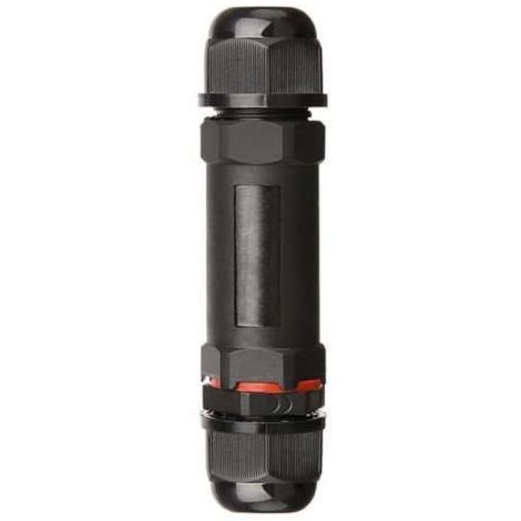 Connecteur Étanche 3 Fils 250V Noir IP68  1 unité