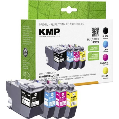 KMP Ink set remplace Brother LC-3219XL compatible noir, cyan, magenta, jaune B58VX 1537,4005 (1/2)