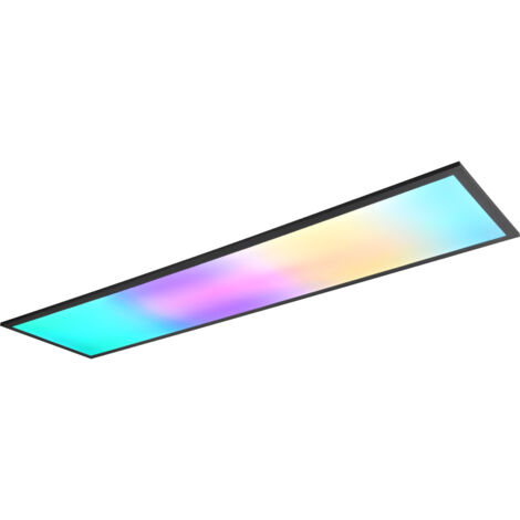 Plafonnier LED REALITY Beta R67661232 noir, 31 W, 3600 lm, CCT, RGB (1/5)