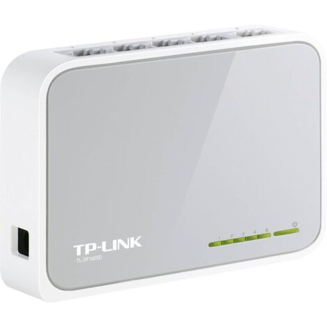 Tp-Link – Switch réseau 5 ports RJ45 – Vitesse jusqu'à 100 Mbps – Green IT, économise jusqu'à 60 % d'énergie – Plug & Play, sans ventilateur (1/10)