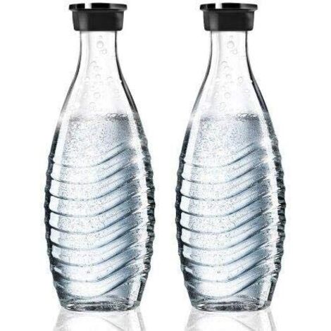 Lot de 2 bouteilles en verre pour machine à soda – Capacité 0,6 litre – Compatible avec SodaStream Crystal et Penguin - 1047200310