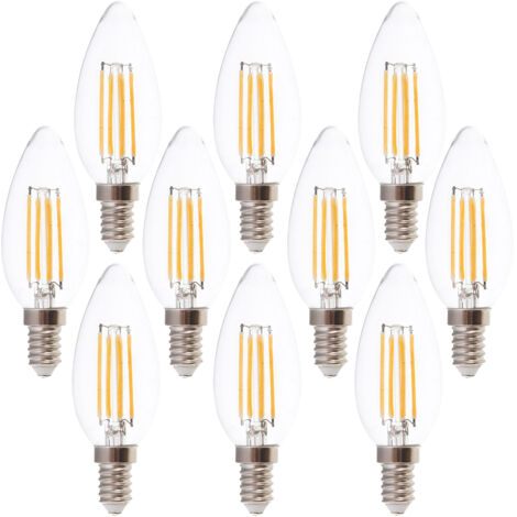 Lampe LED filament V-TAC VT-1986-N, E14, CEE: F, 4W, 400lm, 3000K, lot de 10 (1/2)