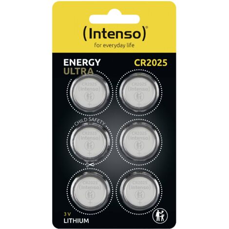 Pile bouton au lithium INTENSO CR2025, 6 pièces (1/4)