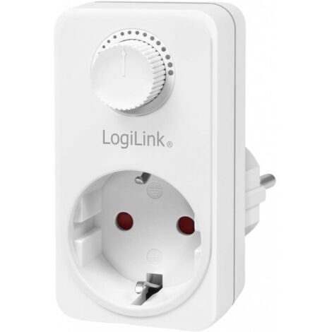 Ic intracom italy 045727 pa0151-adaptateur de prise de courant avec gradateur-blanc (1/3)
