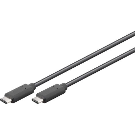 Câble USB-C 3.2 Gen1 5 Gbit/s Noir 1,5m Goobay (1/3)