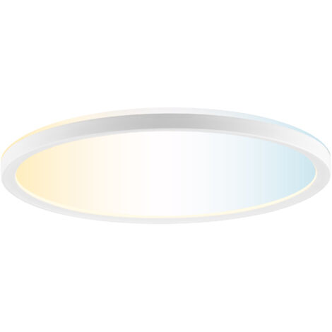 YiLaie Plafonnier LED Dimmable Télécommande,24W RGB Rond luminaire plafonnier,2700LM éclairage de plafond,3000K-6500K Lampe Plafond Moderne Pour Salle de bain,Salon,Chambre,Etanche IP44,30CM