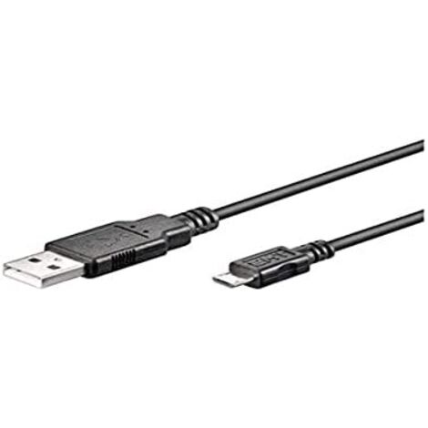 93918 Cable Goobay USB 2.0 type A - Micro B M/M 1m (Noir) (1/2)