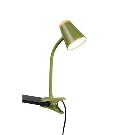 Lampe LED à pince REALITY PONGO, R25831115, 4,5W, 500lm, 3000K, vert