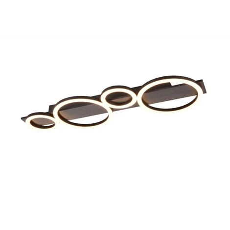 Plafonnier LED lampe de chambre métal aluminium couleur L 72 cm (1/5)