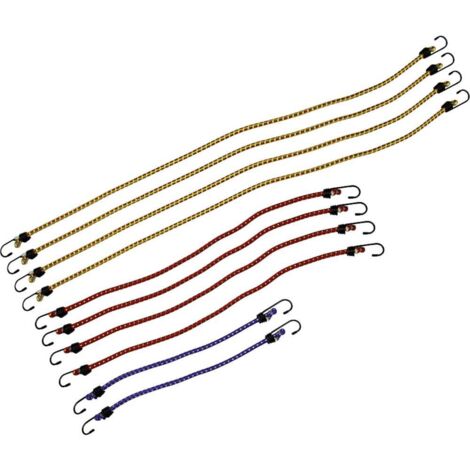 LAS KIT DE SANGLES POUR BAGAGES, 10 PCS. (Ø X L) 8 MM X 40, 60, 90 CM, CM, CM 12039 (1/3)