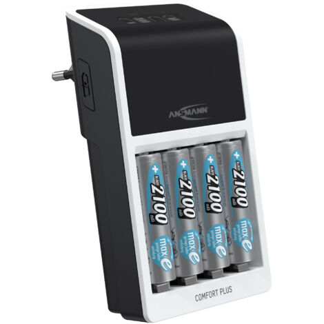 Ansmann Comfort Plus Chargeur Noir Blanc NiMH (1/10)