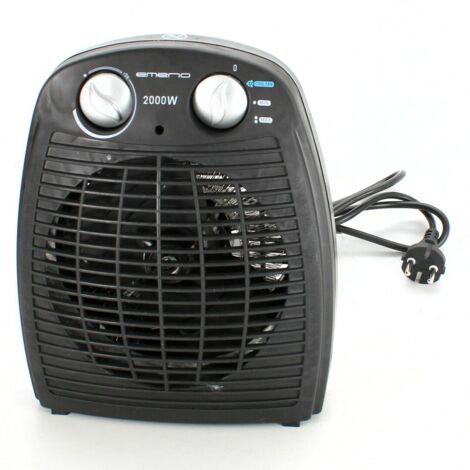 EMERIO FH-106737.2 TEST WINNER NOTE 1.5 PETIT RADIATEUR SOUFFLANT PORTABLE COMPACT POUR 20 M² 2 SORTIES DE CHALEUR + FONCTION VE (1/4)