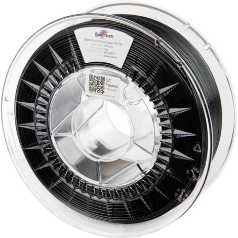 Filament SPECTRUM 3D PETG 1,75mm NOIR profond 1kg (1/2)