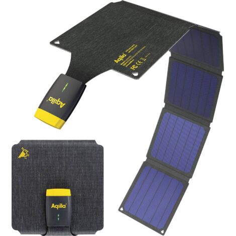 Panneau solaire AQIILA Sunbird P21, 21 W, USB-C, noir (1/5)