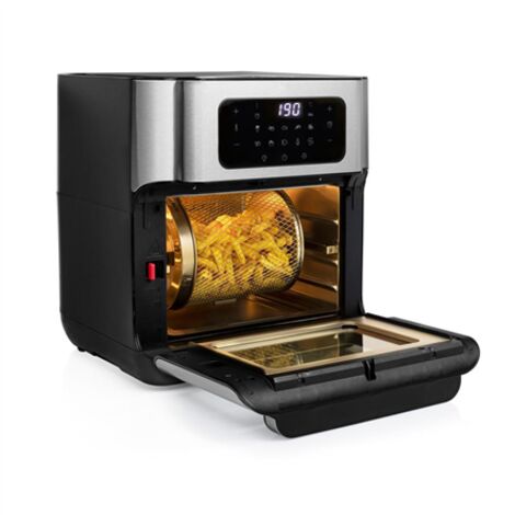 Friteuse sans huile 10 L 1500 W – Écran tactile numérique – 10 programmes – Technologie de circulation d'air chaud – Panier rotatif inclus – Princess (1/7)