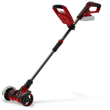 Einhell Nettoyeur de joints sans fil GE-CC 18/110 Li E-Solo Power X-Change (18V, manche télescopique, roue de guidage réglable, avec 2 brosse) Livré sans Batterie ni Chargeur