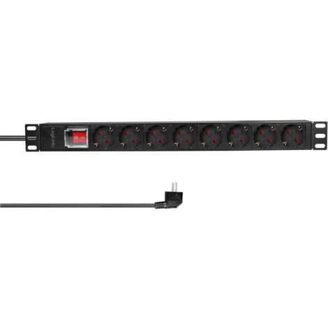 logilink PDU8C01 unité distribution puissance noir (1/5)