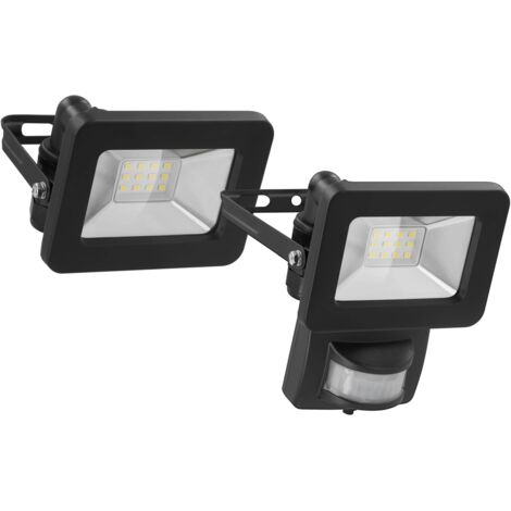 Projecteur extérieur à LED avec détecteur de mouvement noir, 20W - 1700lm Goobay (1/2)