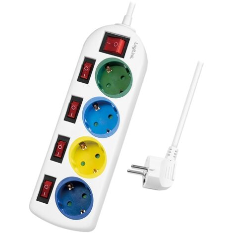 LOGILINK LPS257 MULTIPRISE 1,5 M 4 SORTIE(S) CA INTÉRIEURE BLANC (1/5)