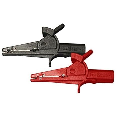 PEAK TECH ISOLÉE 4 MM PINCES CROCODILE - CAT III, 1 PIÈCE, P 7015