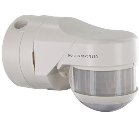 Détecteur de mouvement orientable blanc – Portée jusqu'à 20 mètres – Angle de détection 230° – Installation en saillie – IP54 – B.E.G