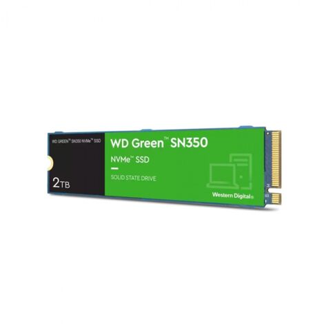 WESTERN DIGITAL SSD M.2 WD Green SN350, 2 To, NVMe, interne (1/3)