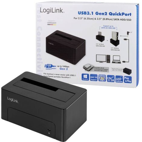Logilink Disque Station d'accueil pour disques LogiLink QP0027, 6,35 cm (2,5