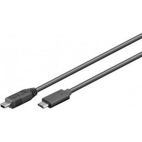 GOOBAY Câble adaptateur USB 2.0 Mini-B/C, 0,5 m (1/2)