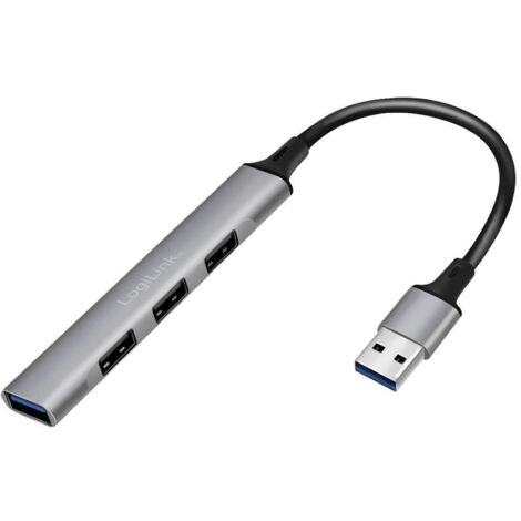 HUB USB LOGILINK UA0391, 4 ports, USB-A, ultra mince (1/4)