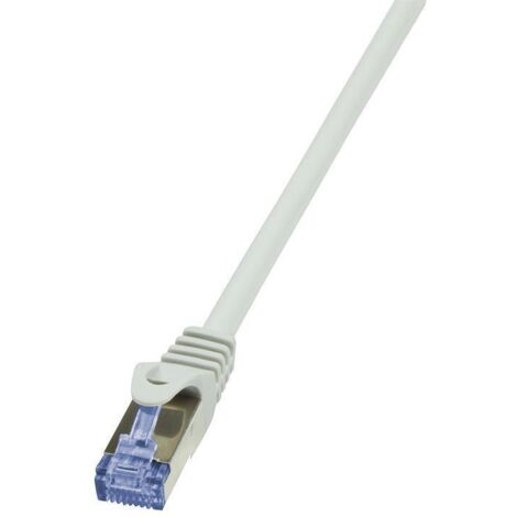 LogiLink 2m Cat7 S/FTP - 2 m - Cat7 - S/FTP (S-STP) - RJ-45 - RJ-45 - Gris (CQ4052S) (1/3)