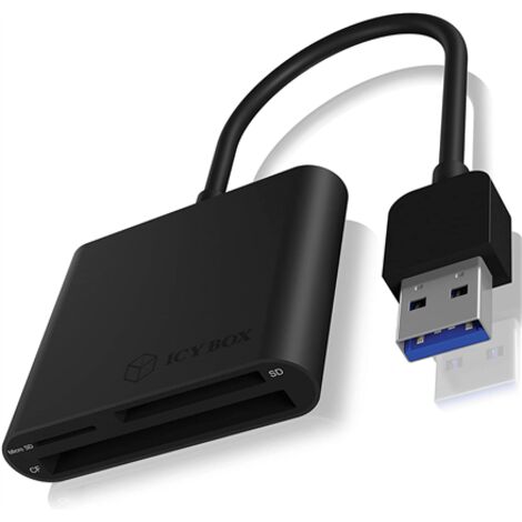 ICY BOX Lecteur de cartes IB-CR301-U3, CF, SD, Micro, port USB 3.0 (1/5)