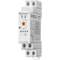 Finder – Minuterie pour éclairage d'escalier – Tension 230V – Capacité 16A – Temps extinction 0,5 à 20 min – Montage sur rail DIN – 6 programmes