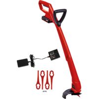 Einhell Coupe-bordures sans fil GC-CT 18/24 Li P PXC (18V, Diametre de coupe 24cm, 20 lames en plastique incluses) - Livré avec Batterie 1,5 Ah et Chargeur