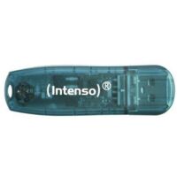 Clé USB INTENSO Rainbow Line 3502450 USB 2.0 4GB bleu/transparente