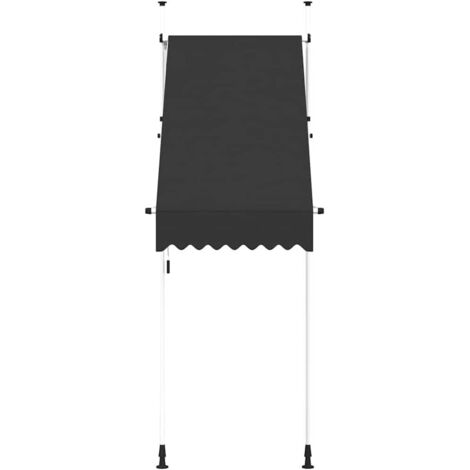 Quick Star Store De Balcon Beige 250 X 130 Cm - Protection Solaire Puissante, Toit De Terrasse Réglable De 200 à 290 Cm, Installation Sans Perçage Idéale Pour Locations