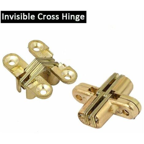 Unsichtbares Kreuzscharnier von Hinge Tools für Klapptische und Holzschränke (1 Stück)