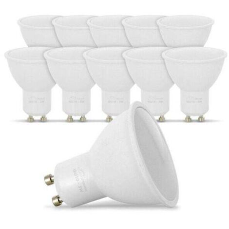 GU10 LED-Lampen, Kaltweiß 6000K 7W LED-Spotlampe, 560LM 120 Grad Abstrahlwinkel, breiter Lichtkegel, nicht dimmbar, GU10 Typ LED-Scheinwerfer, 10er-Pack [Energieklasse F]