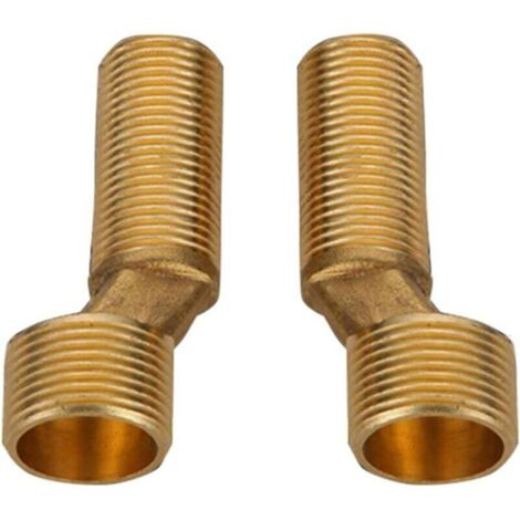 Exzentrische Bad-/Duscharmatur, Messing-Winkelstück-Reduzierstück, verstellbarer Schwenkarm, wandmontiertes Winkelstück, langes exzentrisches Armaturenstück, Gold C (1/3)