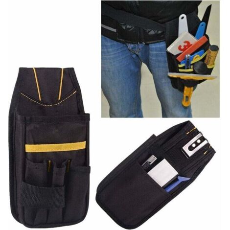 Werkzeuggürtel, Werkzeugtasche, kleine Werkzeugtasche mit verstellbarem Nylongürtel, wasserdicht für Techniker, Bauarbeiter, Wartungstechniker und Familien