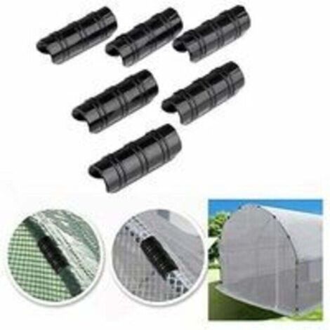 20 Pflanzengewächshaus-Folien-Clips – Robuster Rohrrahmen-Clip Aus ABS + Polycarbonat, Für 19–25 Mm Rohre, Bruchfest & Temperaturbeständig, Für Gewächshäuser