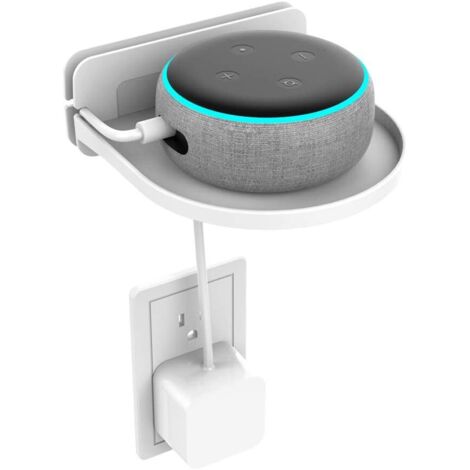 Wandhalterung mit integriertem Kabelmanagement für Google Nest Wifi/TP-Link On Hub, schraubenlos, Lautsprecher-Zubehörgestell (Weiß ZH01) (1/5)