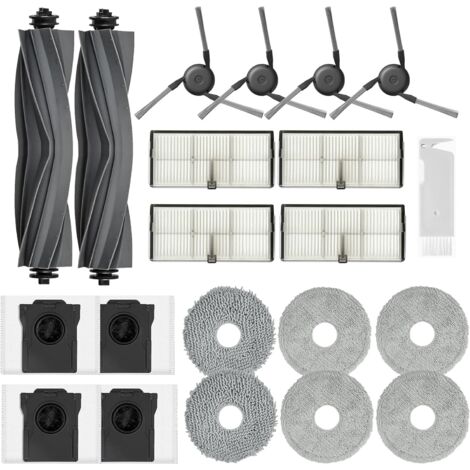 Zubehör für Dreame L10s Ultra Gen 3/ X40 Ultra Complete / L40 Ultra: 6 Wischpads / 4 Beutel / 4 HEPA-Filter / 2 Hauptbürsten / 4 Seitenbürsten