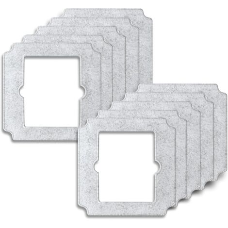 10er-Pack Ersatz-Reinigungspads für den ECOVACS WINBOT Mini Fensterputzroboter – Premium-Mikrofaser für streifenfreie Reinigung – Reinigungsergebnisse