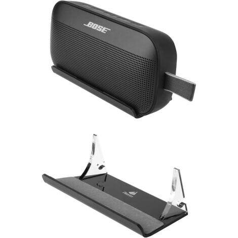 Bose Soundlink Flex Halterung, Bose Soundlink Flex Desktop-Montagezubehör mit integriertem Kabelmanagement, Smart Home Lautsprecher-Zubehörgestell (Bose Soundlink Flex, Transparent), 2 Stück