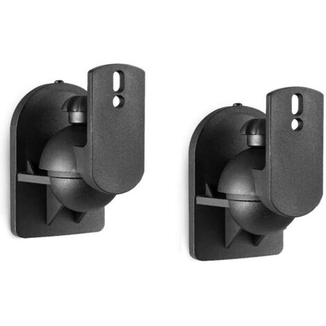 Support Mural kompatibel mit Logitech Z906 für Heimkino, Logitech Z906, Support-Zubehör aus Metall, Zubehör Logitech Z906, Schwarz (1/5)