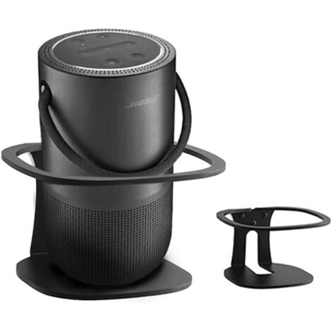Kompatibel mit: Bose Portable Home Speaker Wandhalterung, Bose Portable Home Speaker Ständer, Bose Portable Home Speaker Metallhalterung Zubehörgestell (Schwarz), 1 Stück