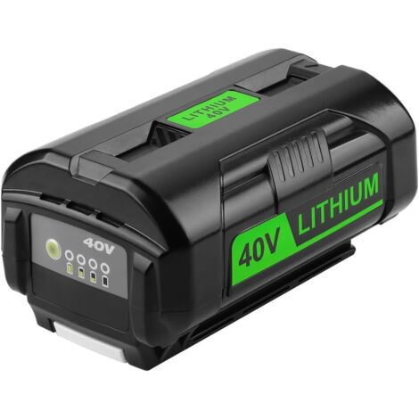 240 Wh / 6,0 Ah Lithium-Ersatzakku für Ryobi Op4026A und Op4050, 40 V, kompatibel mit den Akku-Werkzeugen Ryobi Op4026A und Op4050 (5000 mAh), 1 Stück (1/5)