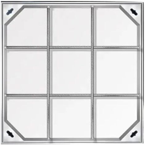 Schachtabdeckung aus Edelstahl, 300 x 300 x 60 mm, unsichtbare quadratische Schachtabdeckung, versenkte Schachtabdeckung mit Rahmen, rostfrei, für den Innen- und Außenbereich