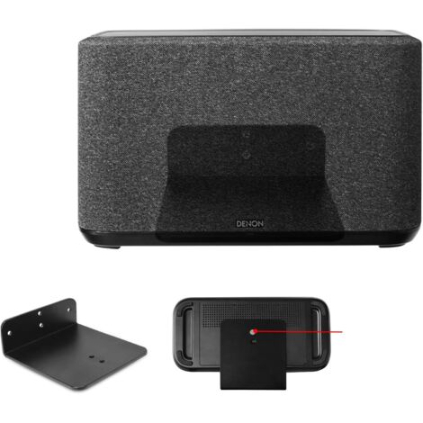 Kompatibel mit Denon Home 350 Wandhalterung, Denon Home 350 Standfuß, Denon Home 350 Metallhalterung, Zubehörablage (Schwarz), 1 Stück