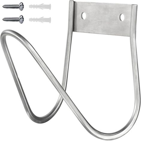 Wandmontierter Gartenschlauchhalter, kleine Edelstahl-Wandhalterung, Schlauchorganizer mit Schrauben, Schlauchhalter, Wandbefestigung, Haken, Gartenschlauchhalter für die Terrasse. (1/5)